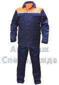 Костюм рабочий летний МАСТЕР (куртка-полукомбинезон) ткань саржа